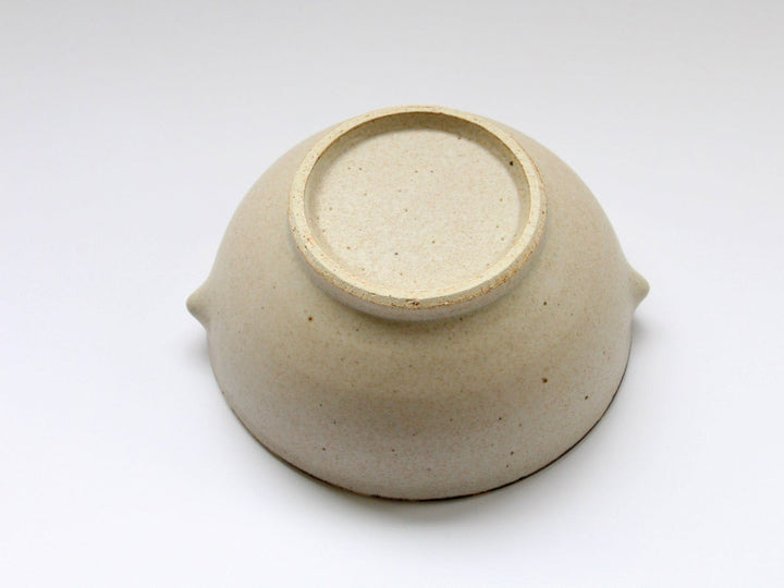 Rimsabi beige Pot with Handles - Crafted By Nobuyuki Murai