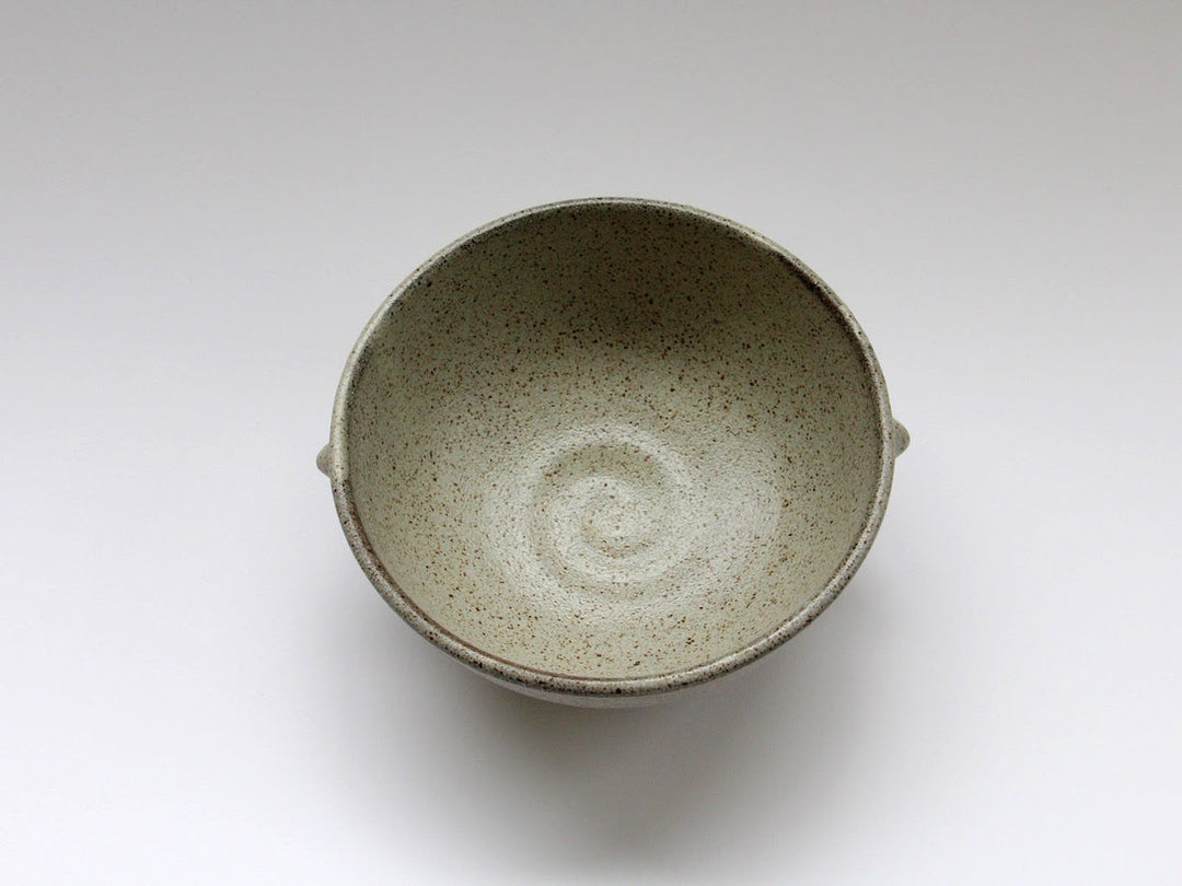 Ash Glazed Pot with Handles - Crafted By Nobuyuki Murai