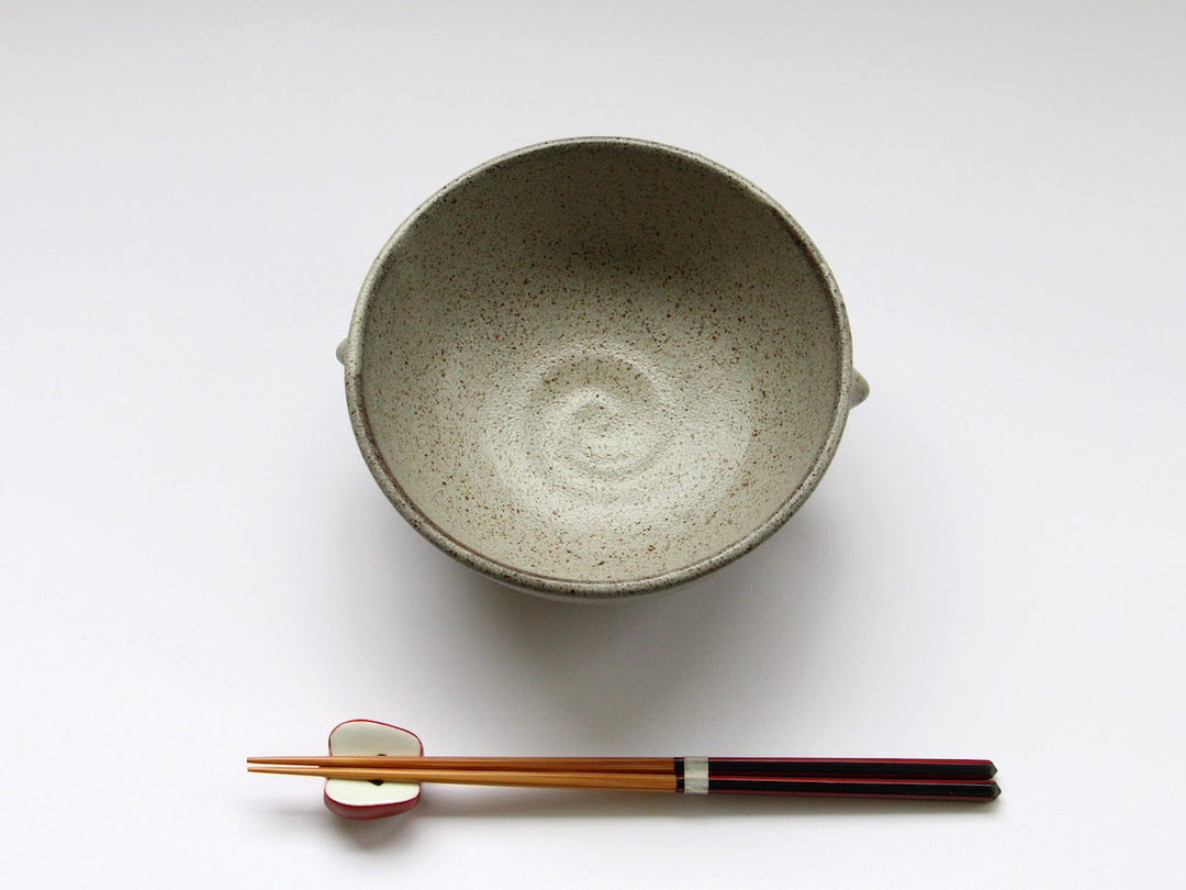 Ash Glazed Pot with Handles - Crafted By Nobuyuki Murai