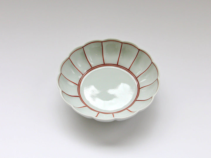 Chrysanthemum-Edged Small Bowl Nishikibuchidori - Crafted By Koyo Kiln