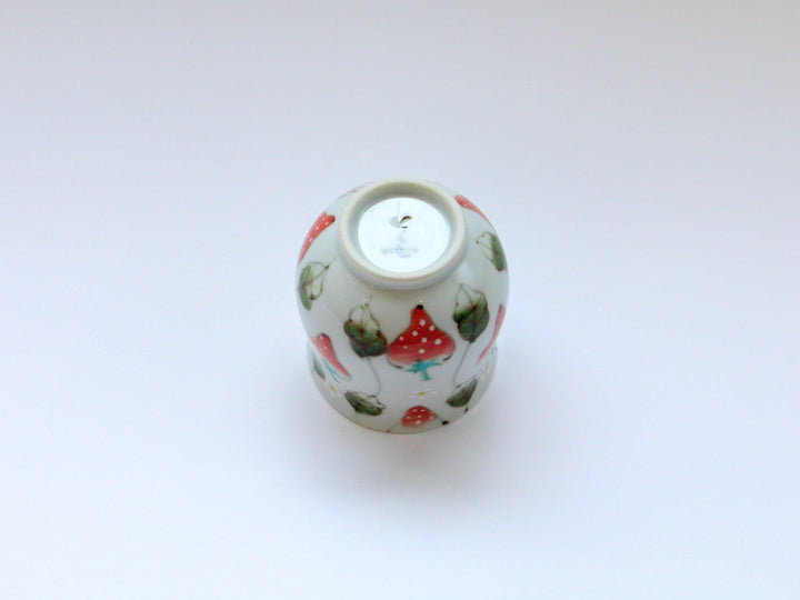 Watercolor Strawberry Tea Cup Small - Crafted By Tokushichi Kiln