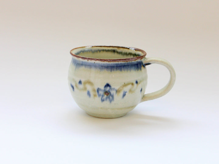 SabAnnam plant and Flower Pattern Mug - Crafted By Minami-gama