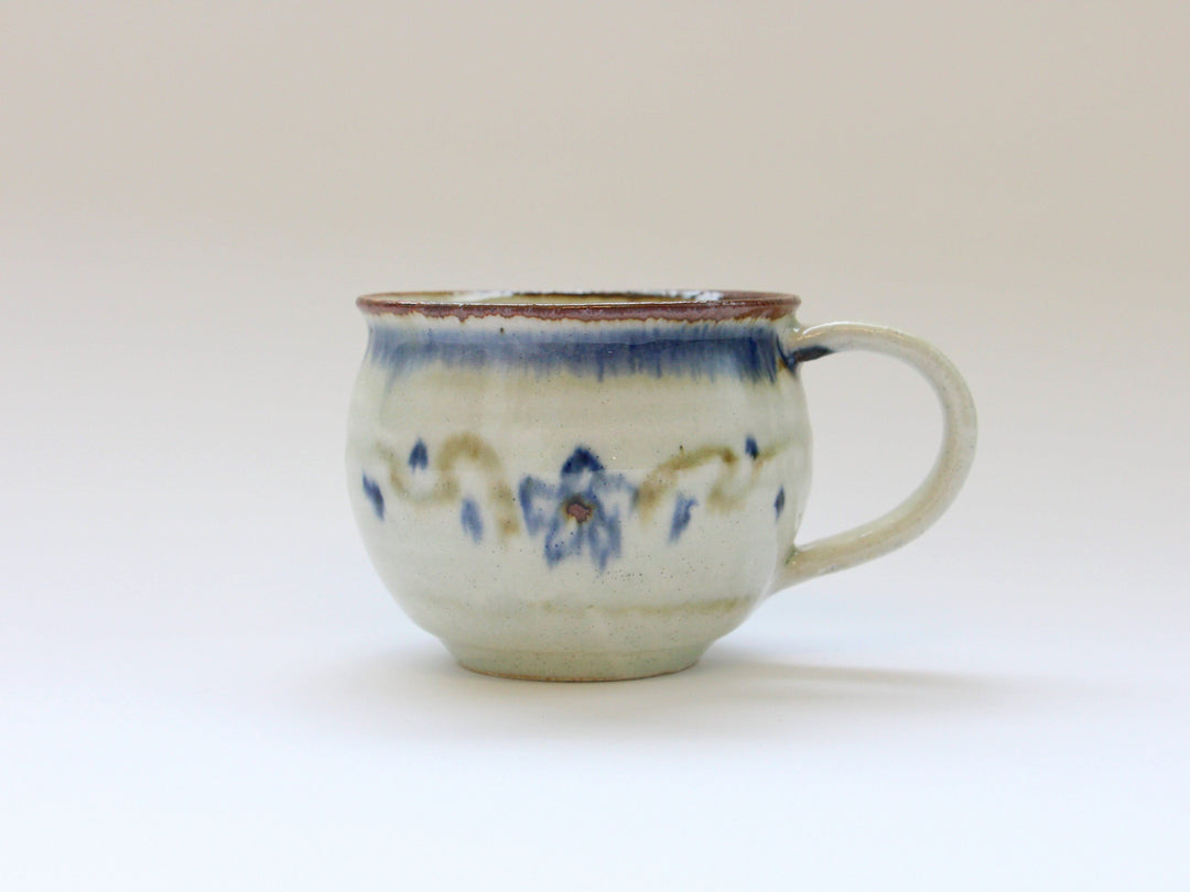 SabAnnam plant and Flower Pattern Mug - Crafted By Minami-gama