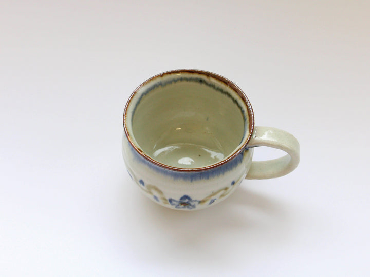 SabAnnam plant and Flower Pattern Mug - Crafted By Minami-gama