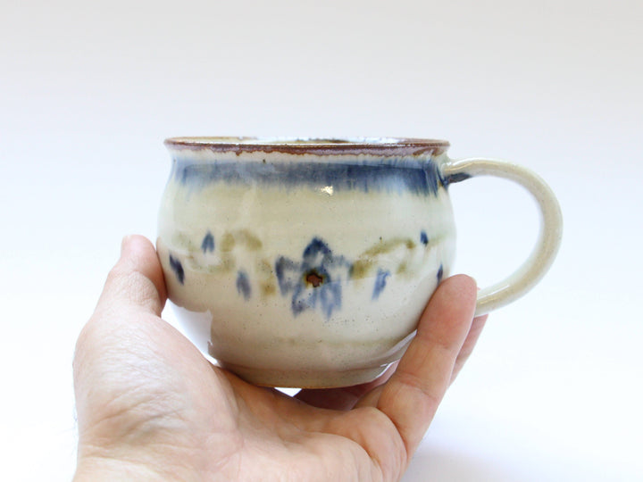 SabAnnam plant and Flower Pattern Mug - Crafted By Minami-gama