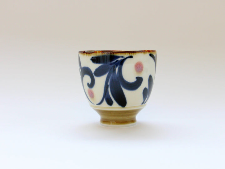 Amber Arabesque Tea Cup Red - Crafted By Fukuho Kiln