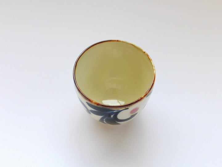 Amber Arabesque Tea Cup Red - Crafted By Fukuho Kiln