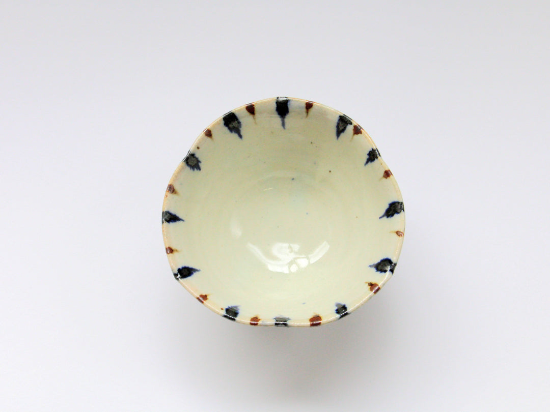 SabiAnnam Tokusa Round Flower Small Bowl - Crafted By Minami Kiln