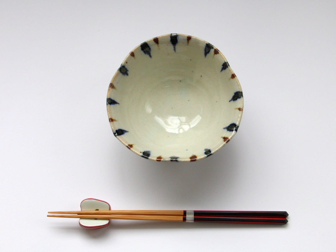 SabiAnnam Tokusa Round Flower Small Bowl - Crafted By Minami Kiln