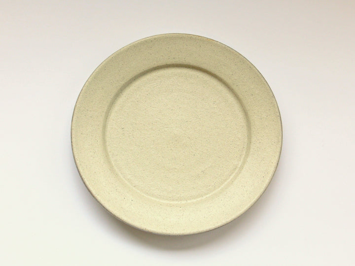 White Slip Matte Sogi 7-Sun Flat Plate - Crafted By Shinji Akane