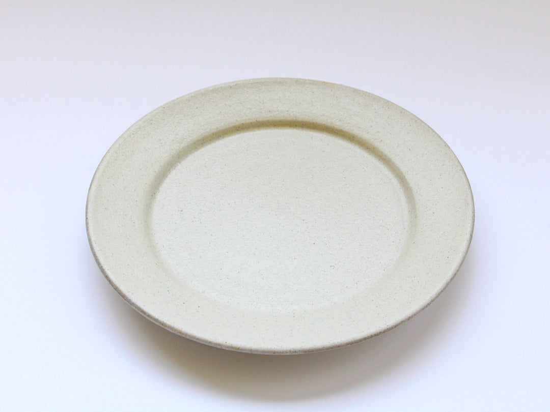 White Slip Matte Sogi 7-Sun Flat Plate - Crafted By Shinji Akane