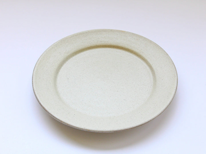 White Slip Matte Sogi 7-Sun Flat Plate - Crafted By Shinji Akane