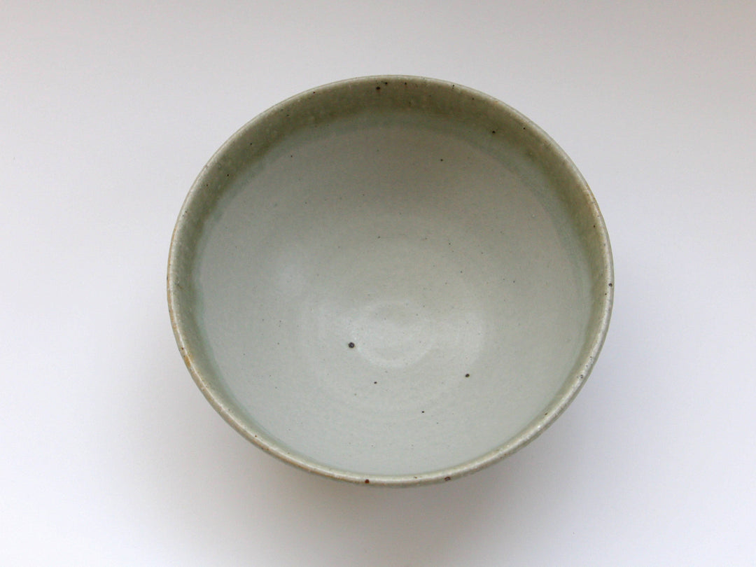 Ash Glazed dot 6-Sun Round Bowl - Crafted By Tatsuo Otomo