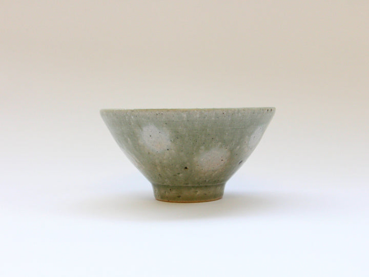 Ash Glazed dot Rice Bowl - Crafted By Tatsuo Otomo