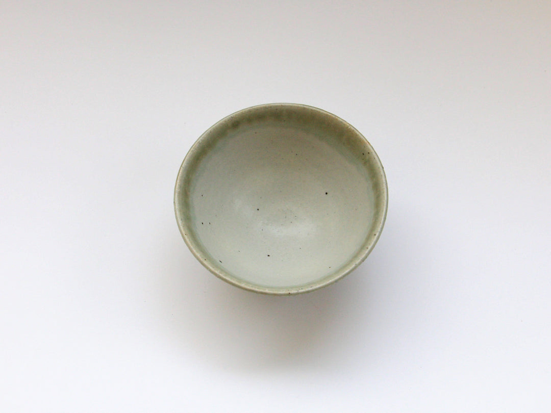 Ash Glazed dot Rice Bowl - Crafted By Tatsuo Otomo