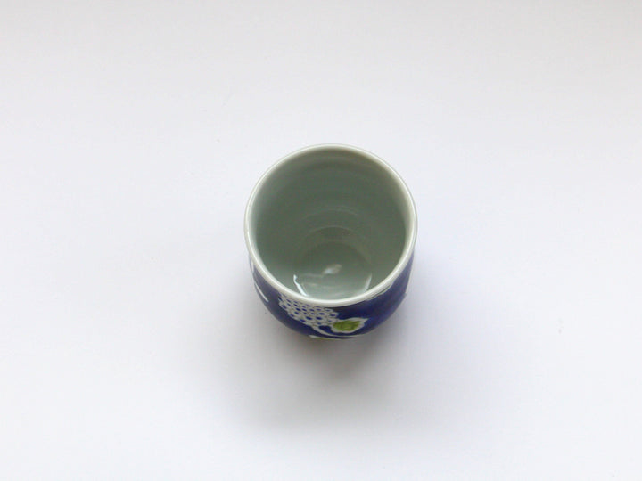 Dark Flower Rabbit Tea Cup Large - Crafted By Tokushichi Kiln