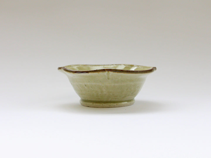 Ash Glazed Flower Bowl - Crafted By Jun Kato