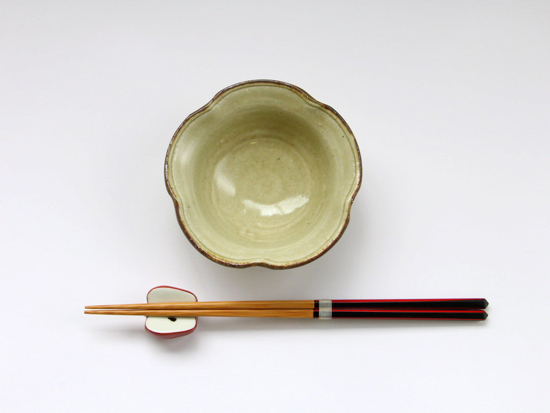 Ash Glazed Flower Bowl - Crafted By Jun Kato