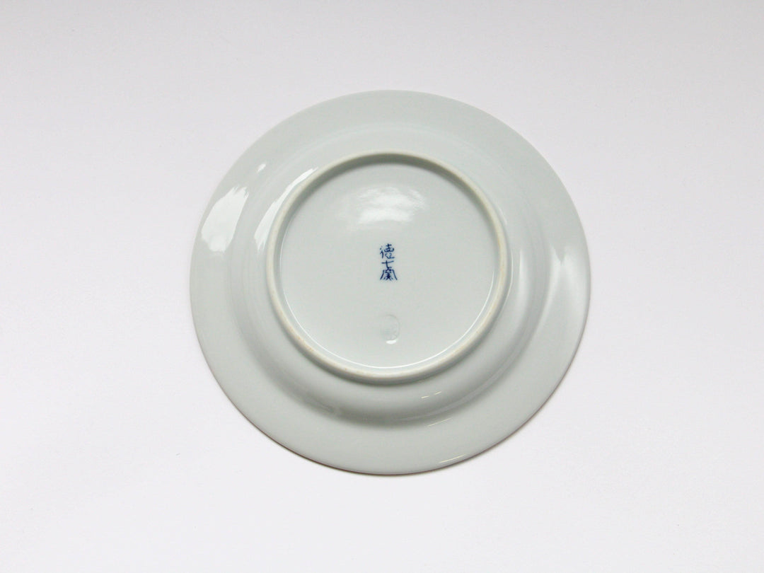 Slip Trailing Satsuki Pattern Rim Plate - Crafted By Tokushichi Kiln