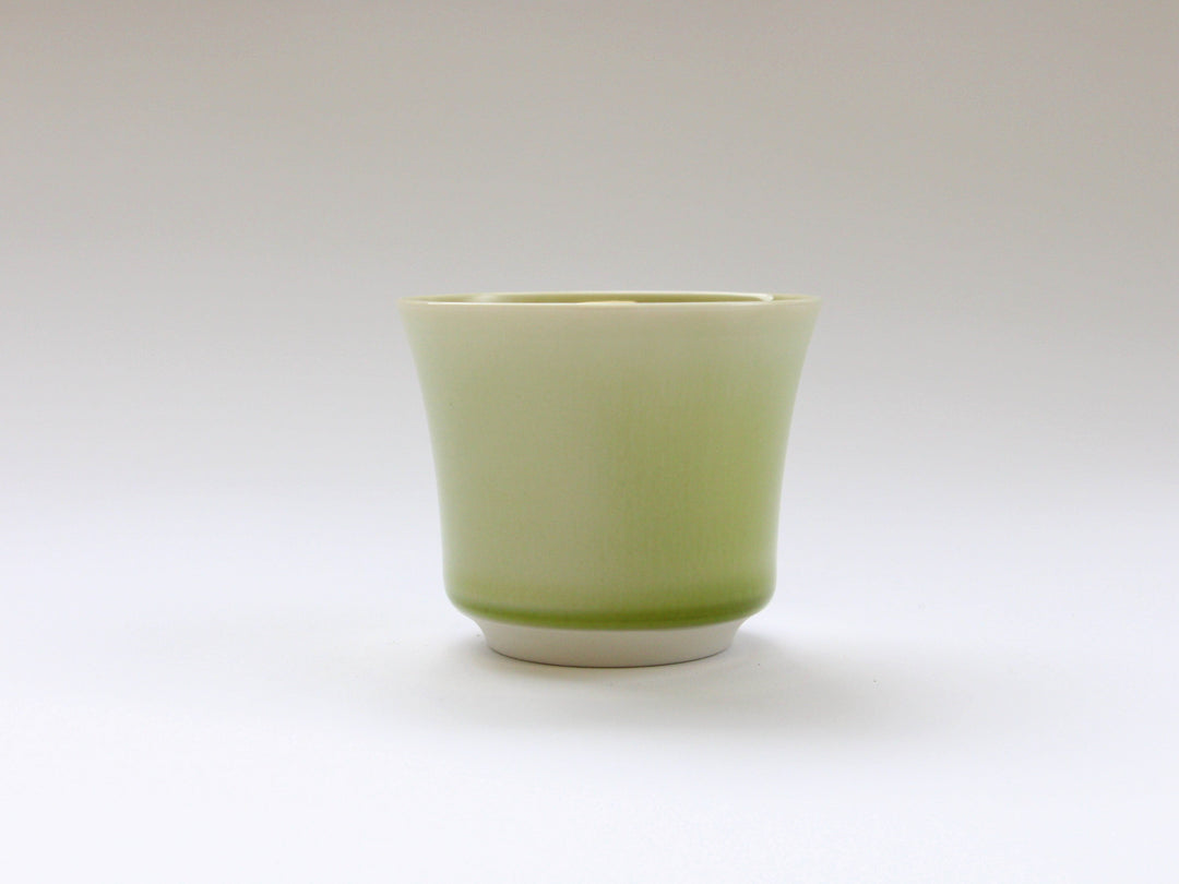 Hiwa Glazed Hemp Leaf Carved Sake Glass - Crafted By Kajiken Seiji