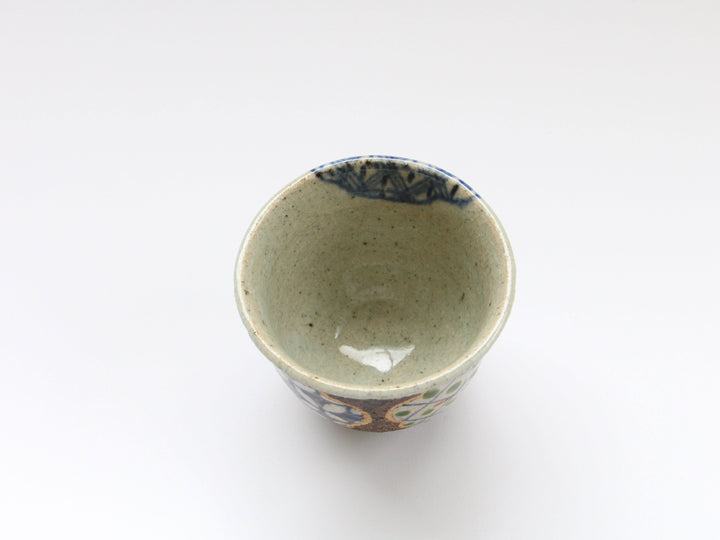 Plum Pattern Tea Cup Blue - Crafted By Kosai Kiln