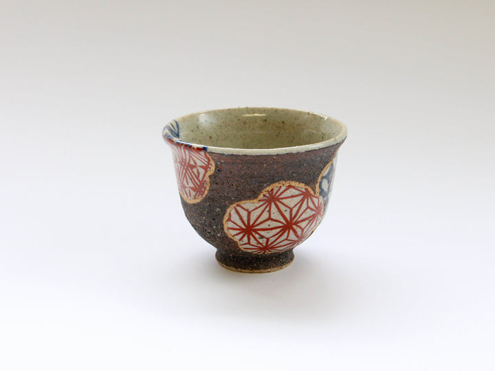 Plum Pattern Tea Cup Red - Crafted By Kosai Kiln