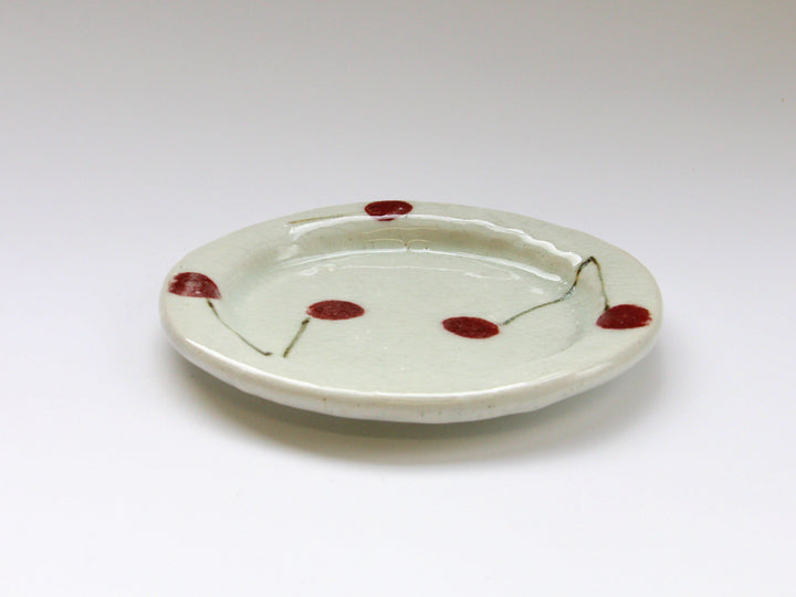 Cherry Plate - Crafted By Iwao Pottery