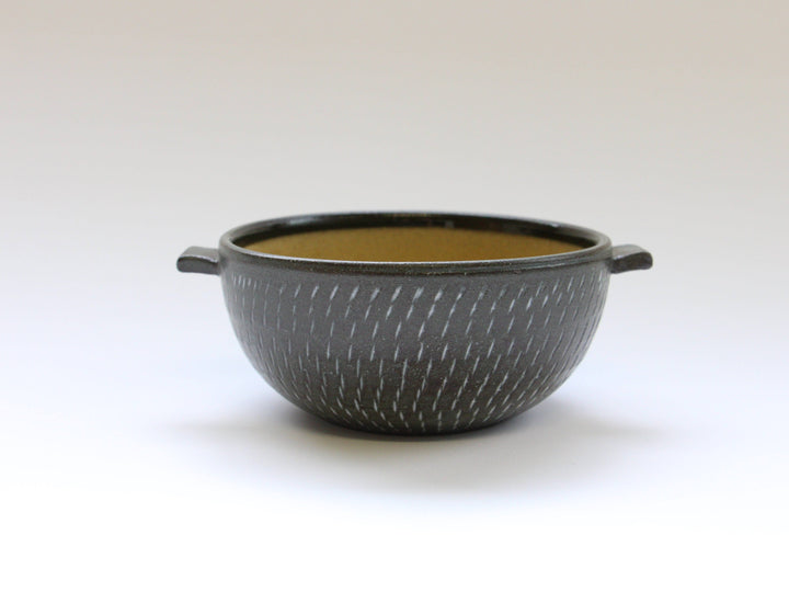 Black Clay Tobikanna Dual-Handled Soup Cup - Crafted By Seitoen