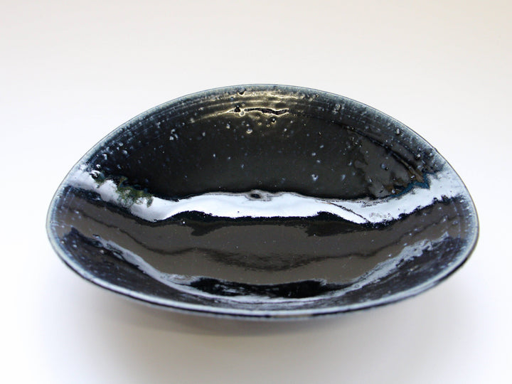 Blue Glazed Pasta Plate - Crafted By Kazuhito Yamamoto