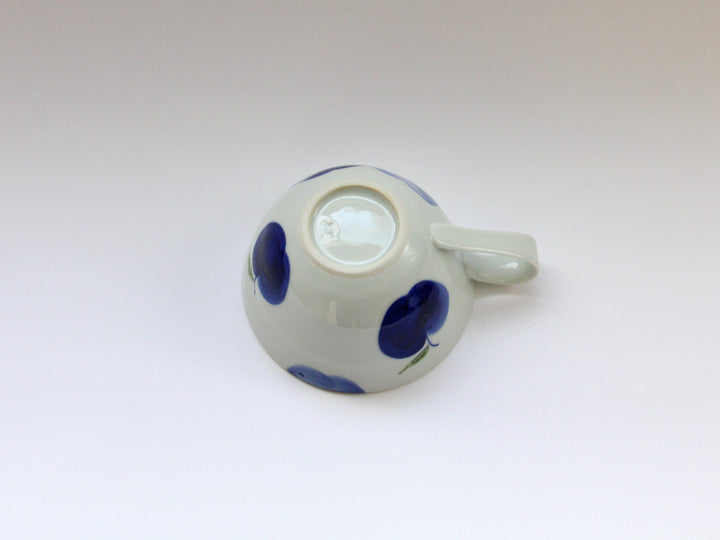 Apple Soup Cup Blue - Crafted By Binsai Kiln