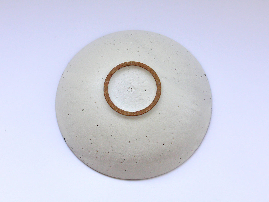 White Clay 7-Sun Shallow Bowl - Crafted By Fumiyama Kanae