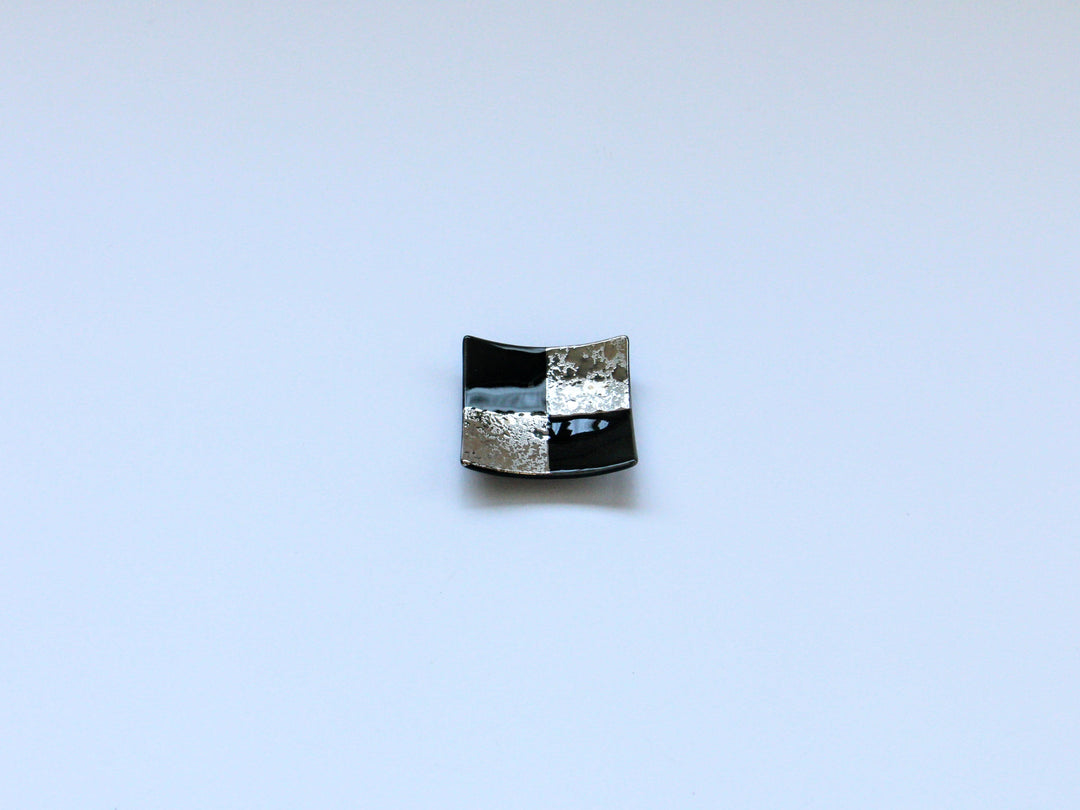 Checkered Pattern Anti-Square Small Black Silver - Crafted By Seitoen