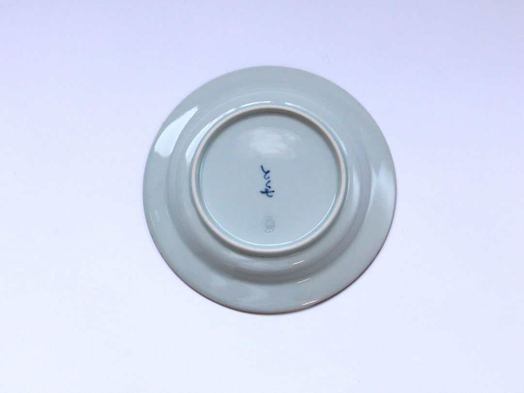 Vine Arabesque Rim Plate Small - Crafted By Tokushichi Kiln