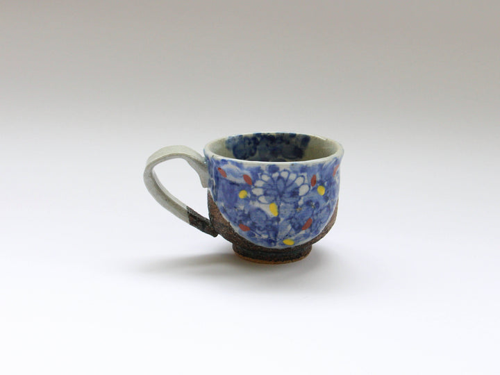 Flower Arabesque Coffee Cup Red - Crafted By Kosai Kiln