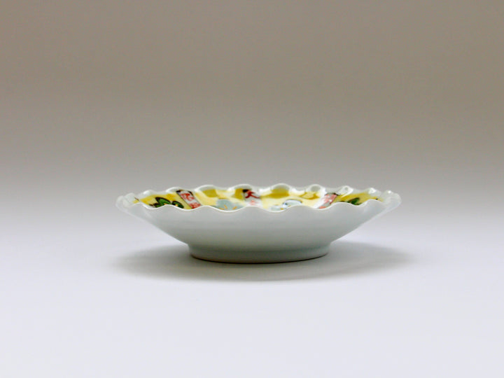 Hand-Pinched Bowl 4-Sun Picture Plate Rake - Crafted By Pottery Raku