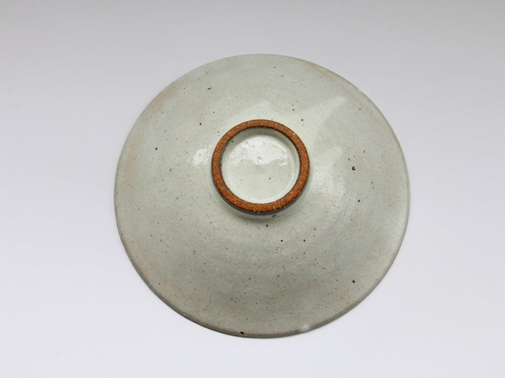 6.5-Sun Pot with Flower Pattern on White Slip - Crafted By Hyozan Kiln