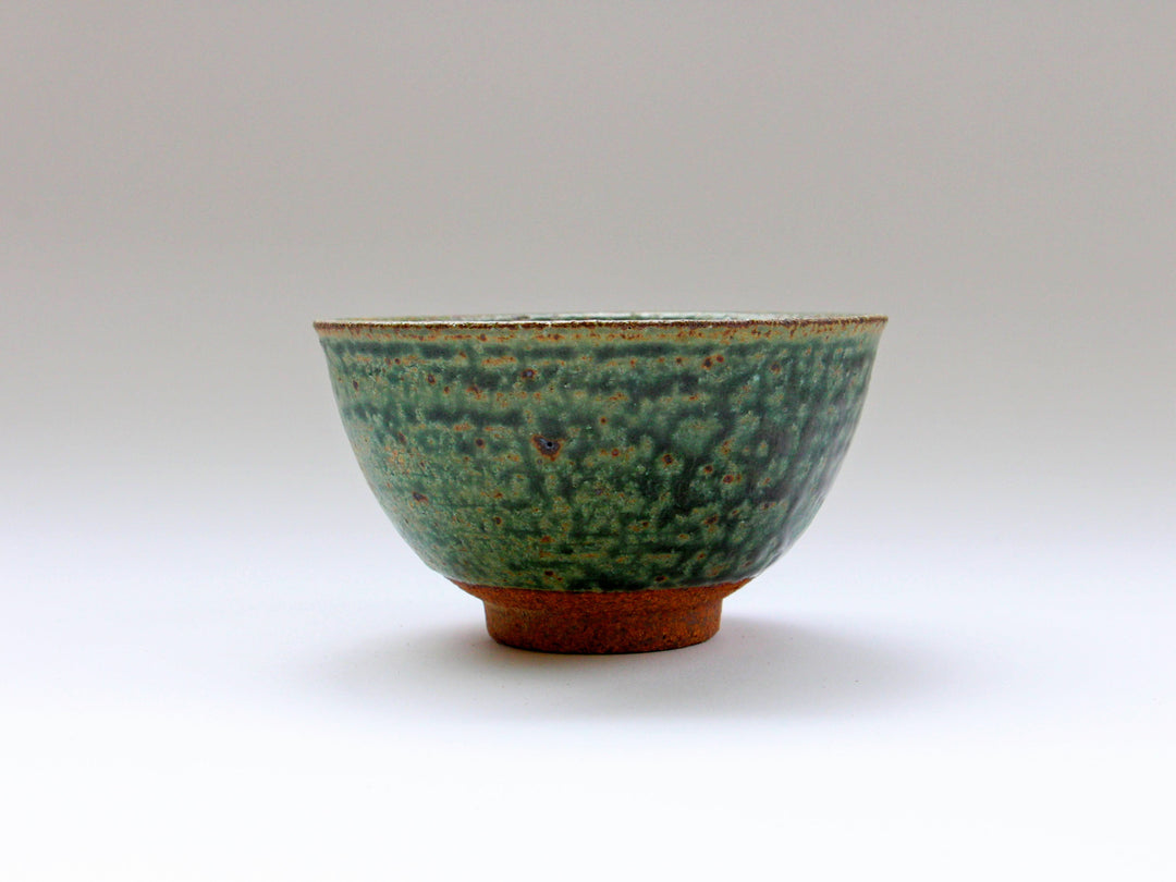 Oribe White Slip New Rice Bowl Small - Crafted By Hyozan Kiln