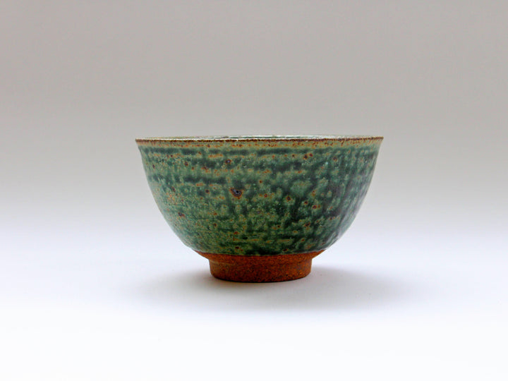 Oribe White Slip New Rice Bowl Small - Crafted By Hyozan Kiln