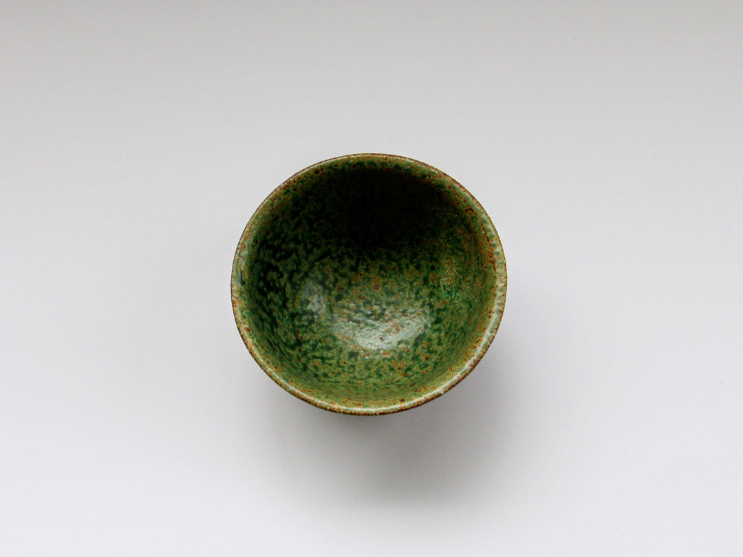 Oribe White Slip New Rice Bowl Small - Crafted By Hyozan Kiln