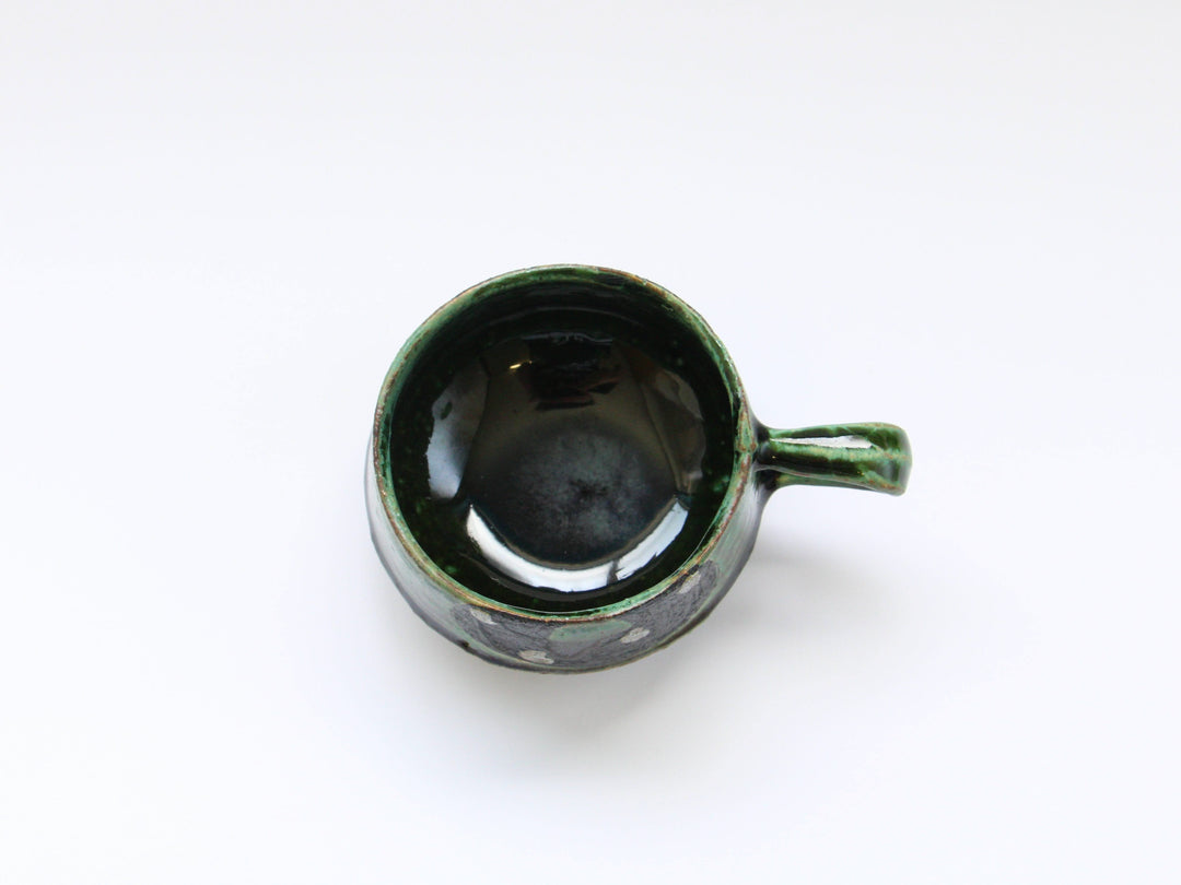 Oribe Black White Dot Flat Mug - Crafted By Kazuhito Yamamoto