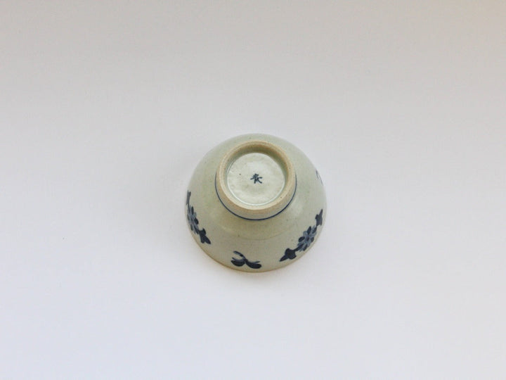 Old Underglazed Flower Bowl Small - Crafted By Pottery Ao