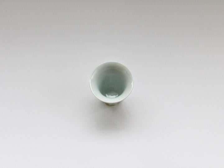 Faceted Trumpet Sake Cup White - Crafted By Seitoen