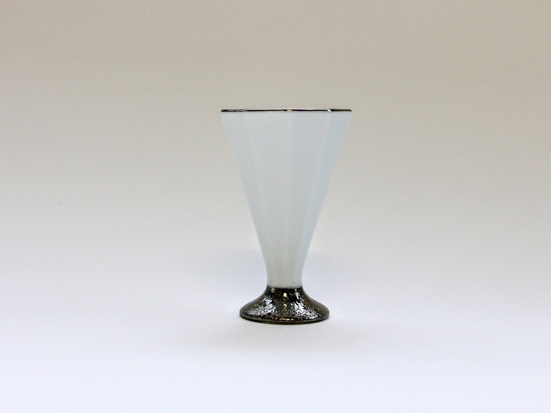 Octagonal Aperitif Cup with Silver Glaze - Crafted By Seitoen