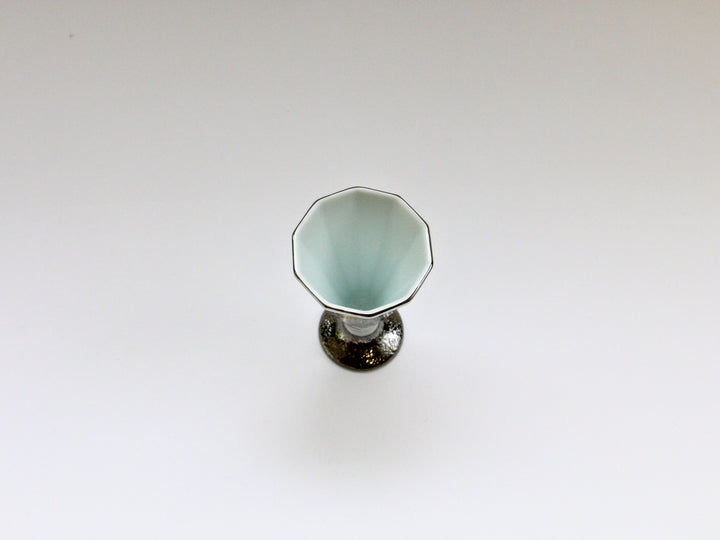 Octagonal Aperitif Cup with Silver Glaze - Crafted By Seitoen