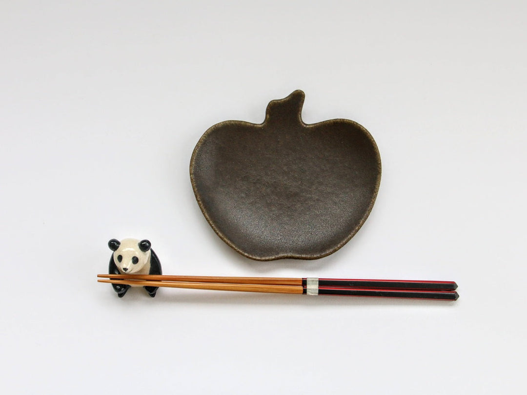 Rust Glazed Apple Plate Small - Crafted By Furutani Pottery