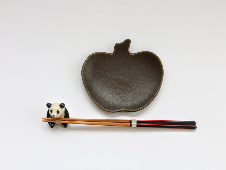 Rust Glazed Apple Plate Small - Crafted By Furutani Pottery