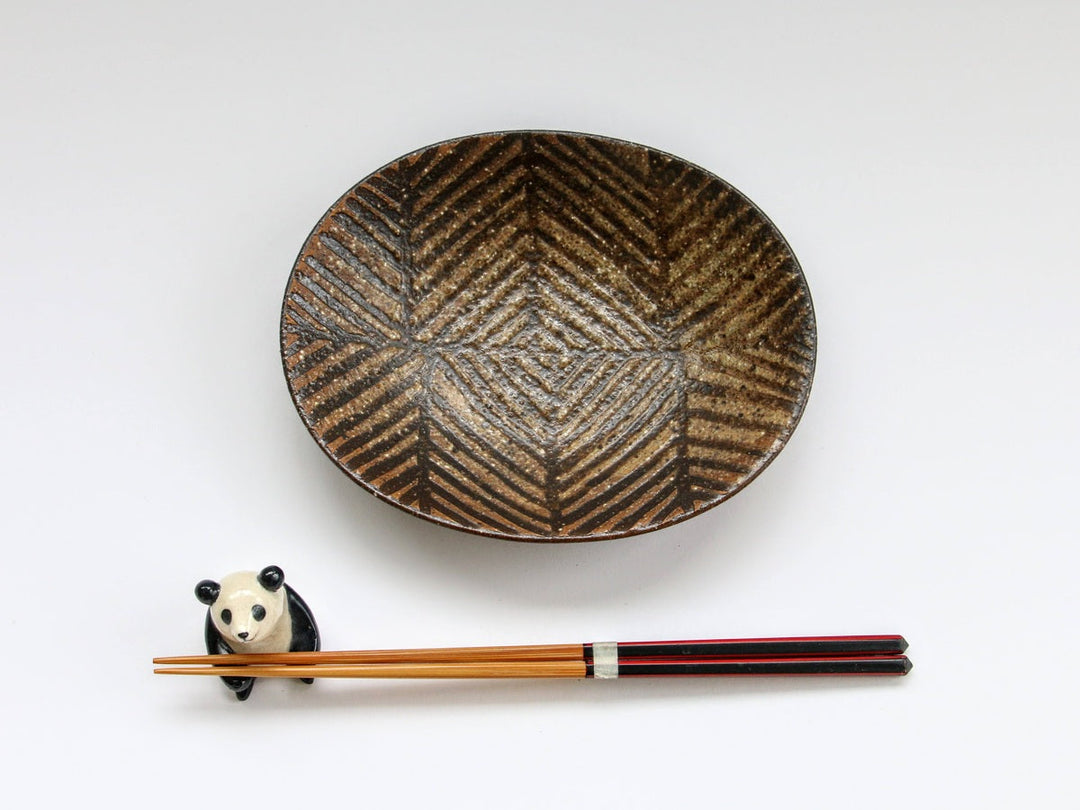 Inlaid Oval Plate - Crafted By Seitoen