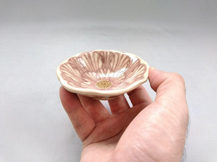 Peony Flower Rinka Small Bowl Purple - Crafted By Yoshihei Kato