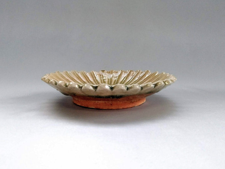 Ash Glazed Chrysanthemum-Shaped Plate - Crafted By Masashi Sato