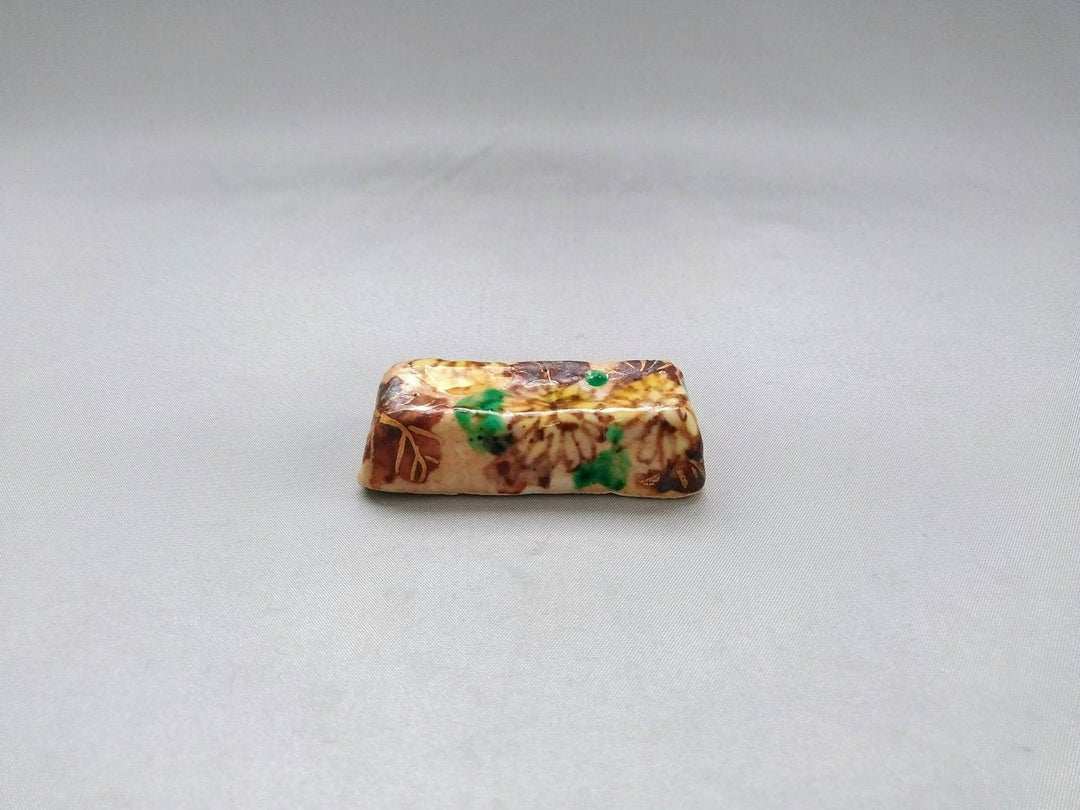 Colored Chrysanthemum Chopstick Rest - Crafted By Hitori Wada